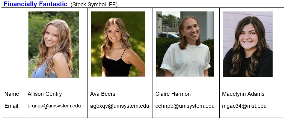 Picture of FF team for ERP 2110 Comp